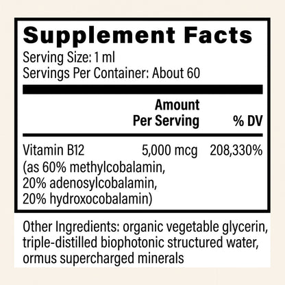 Global Healing Organic Vitamin B12 Liquid 2 fl oz